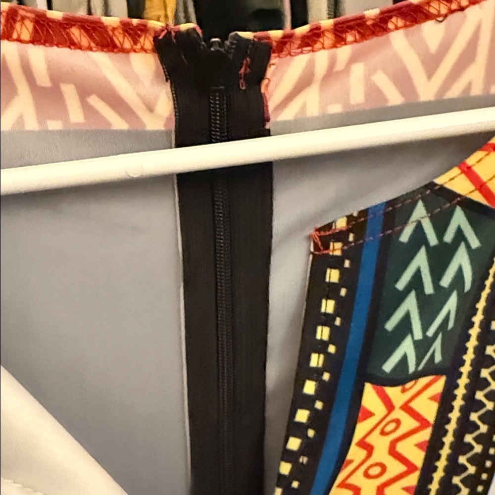 Colorful Patterned Women's Dress - Picture 5 of 6